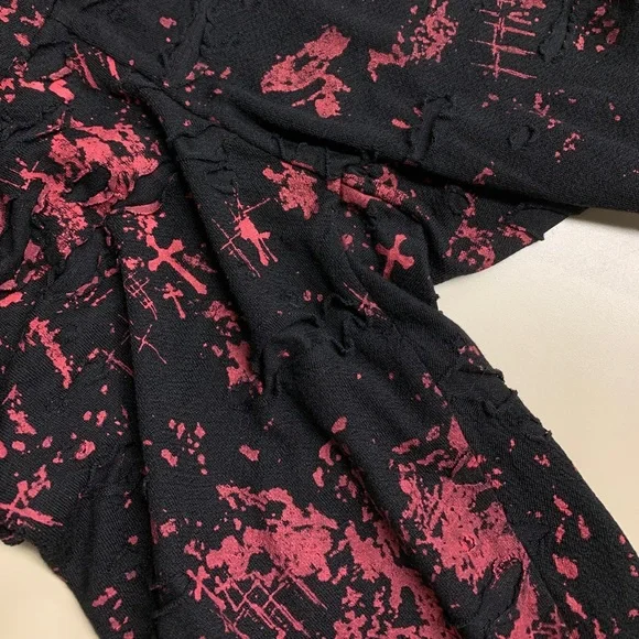 Punk Rave Insurrection Leggings Ripped Leggings Size 2XL - Picture 3 of 6